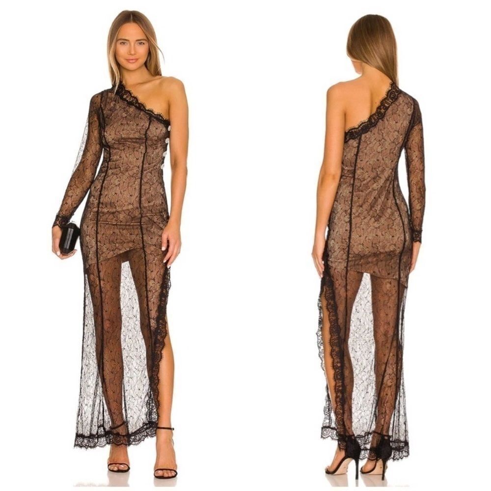 MAJORELLE Carley Gown in Black